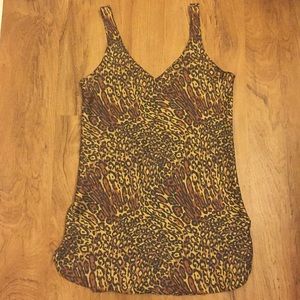 Cheetah print short dress
